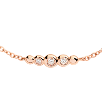 Pulsera Dodo Mujer Bollicine in Oro rosa Diamante 0.09 Ct DBC4004_BOLLI_DB09R-M - DBC4004_BOLLI_DB09R-M